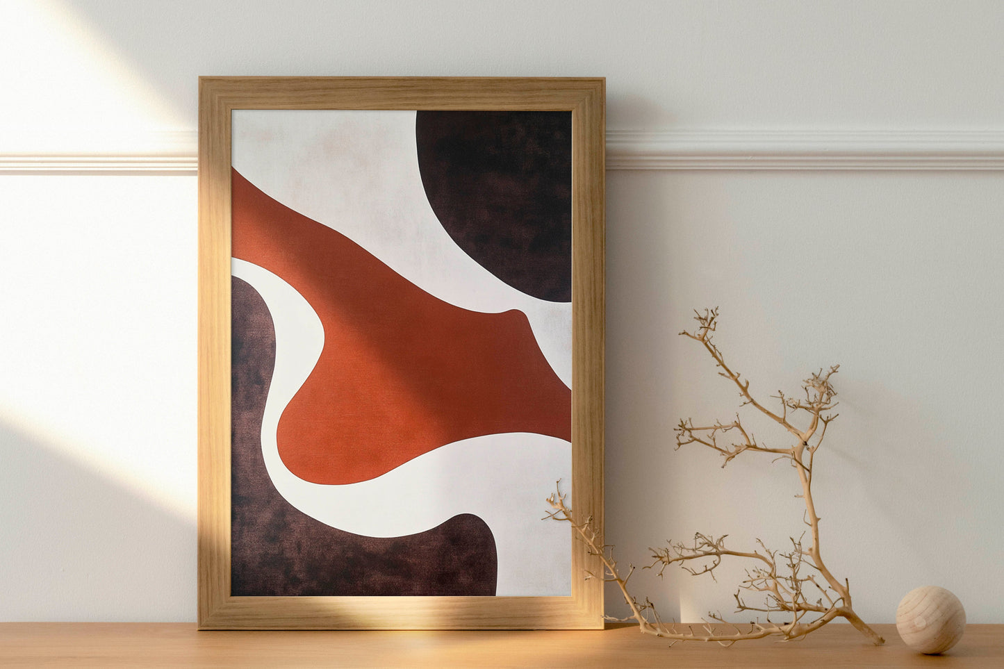 Serene Curves: Minimalist Abstract Elegance