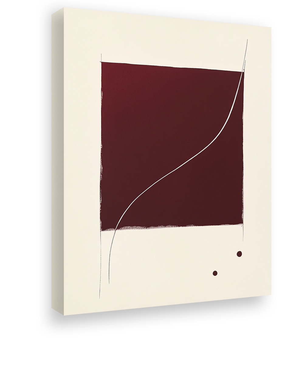 Minimal Burgundy Abstract