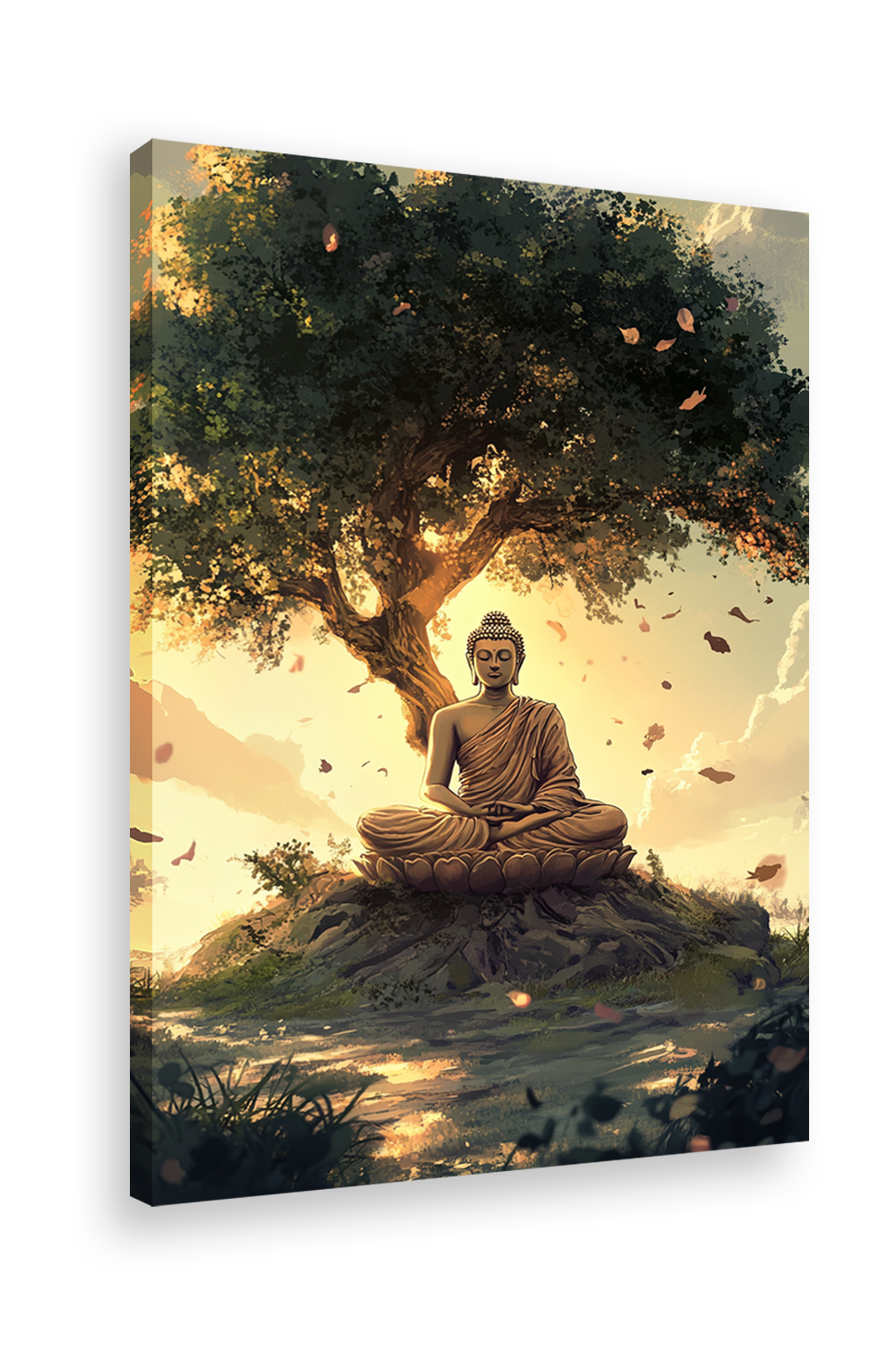 Enlightened Serenity: Buddha Under the Bodhi Tree