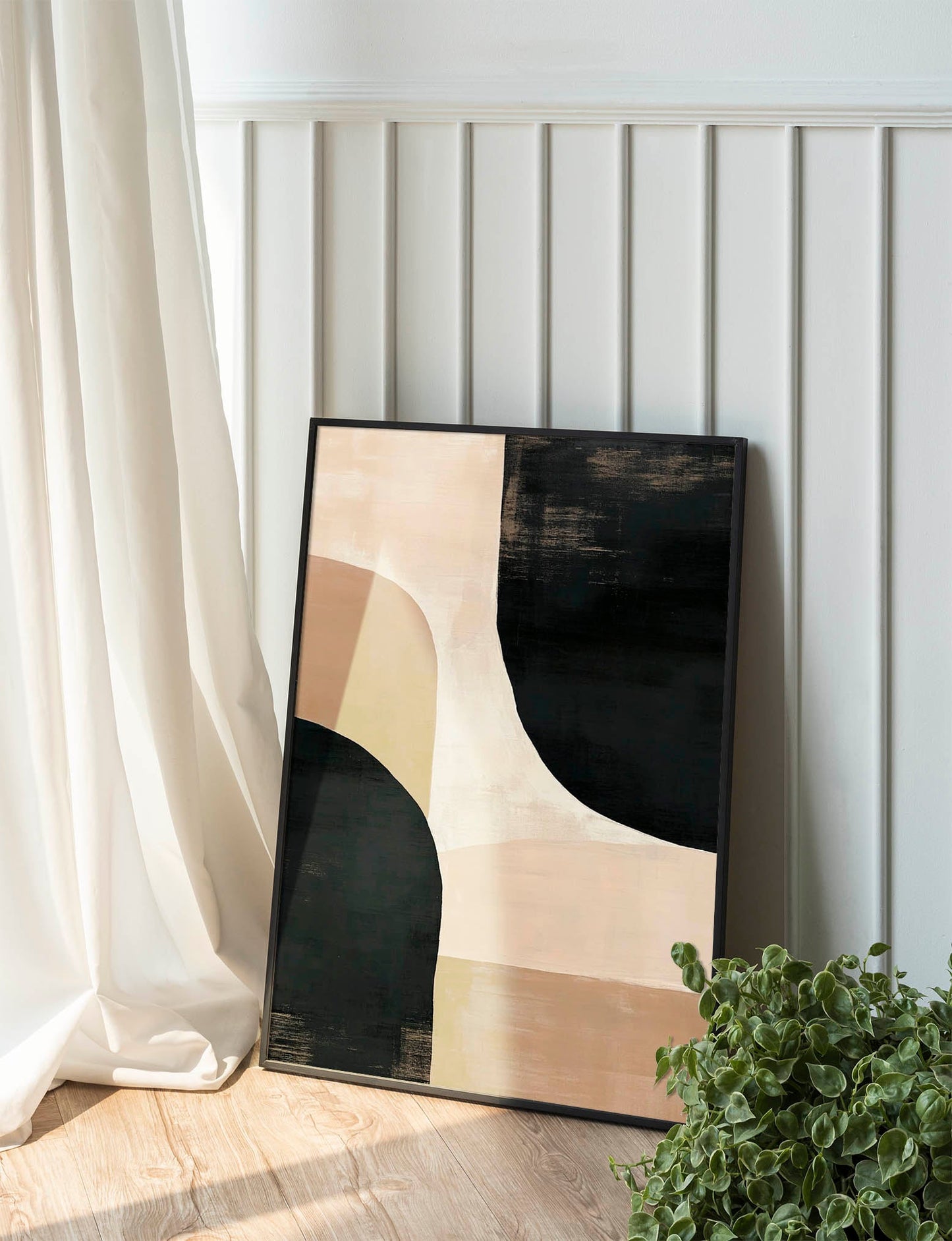 Neutral Elegance: Abstract Harmony