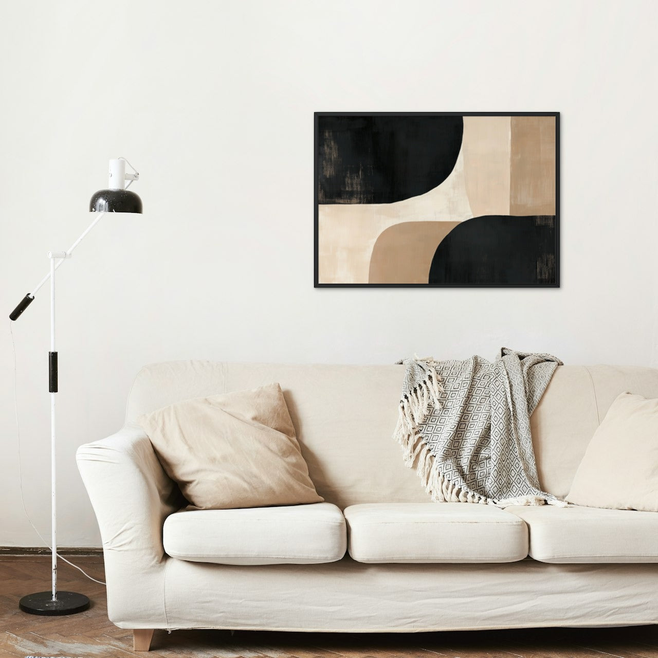 Neutral Elegance: Abstract Harmony